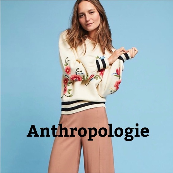 Anthropologie Sweaters - Anthropologie | Harlyn Embroidered Sweater